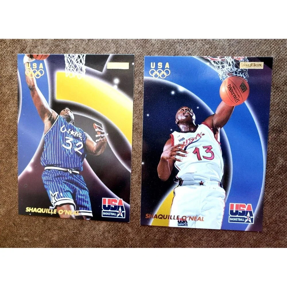 1996-97 SKYBOX USA BASKETBALL SHAQUILLE O'NEAL #17 #27 #37 & #47  & #53 LOT OF 5